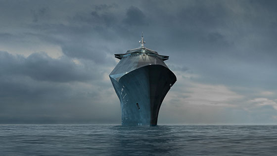 Sea of Tranquillity by Belgian artist Hans Op de Beeck at Het Scheepvaartmuseum