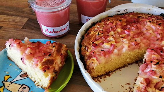Ralph’s rhubarb cake