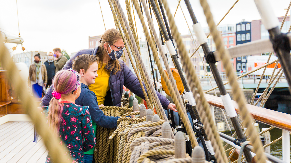 visit the tallship - clipper Stad Amsterdam (all ages)